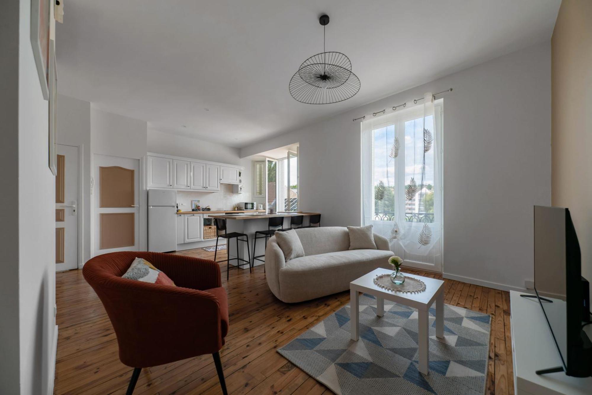 Le Grenet - Appartement Design En Duplex Vichy Bagian luar foto